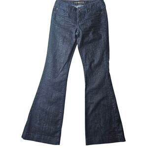 Express Jeans Eva Fit and Flare Women's 2 Regular Blue Flare Jeans